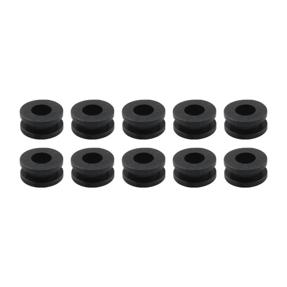 10Pcs M6 Motorcycle Side Cover Rubber Grommets Gasket Fairings Motorcycle Accessories Black Circular Plastic Ring Rubber Washer