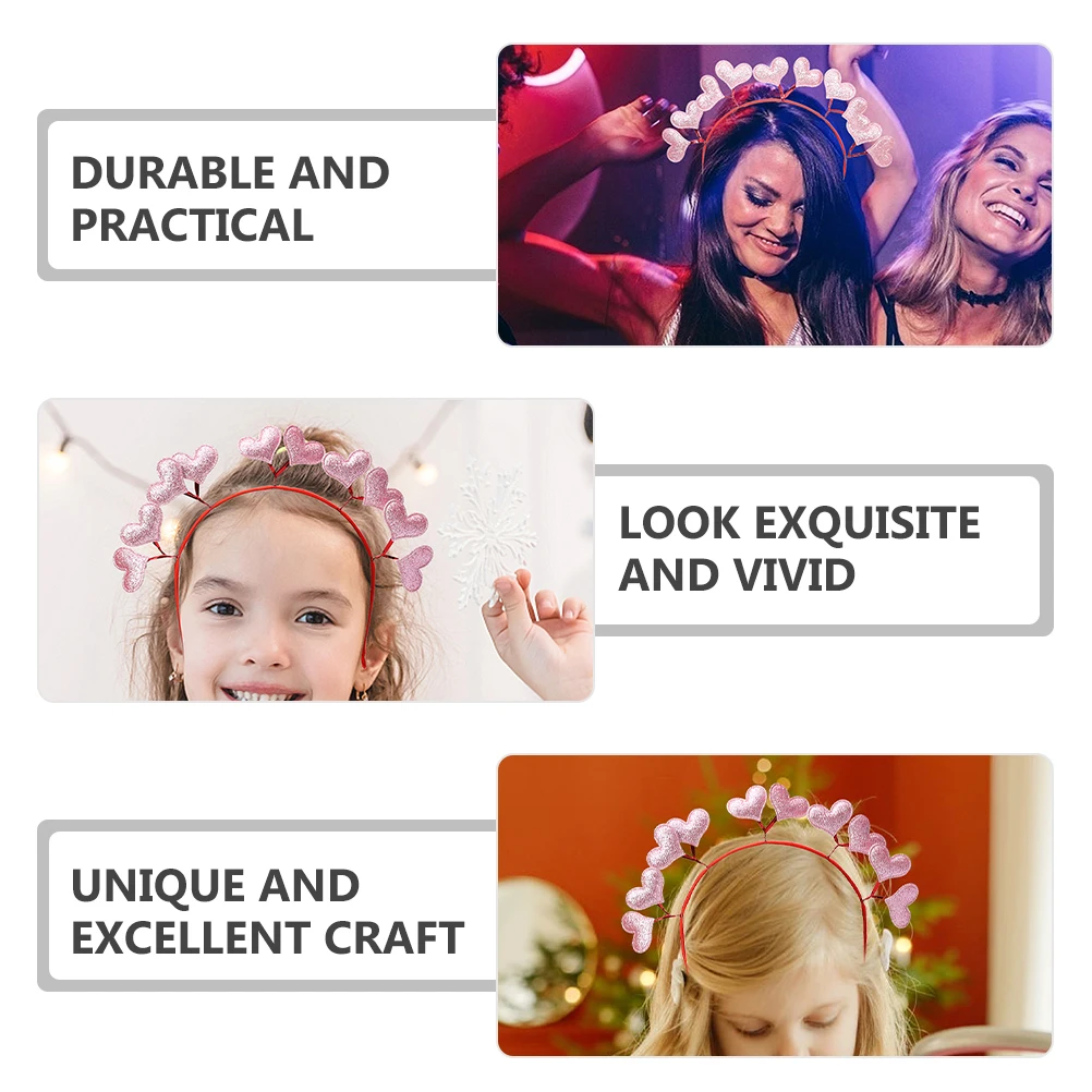 

Heart Headb Bopper New Years Supplies Love Heart Women Birthday Hair Valentine Photo Prop Photo Prop Accessories
