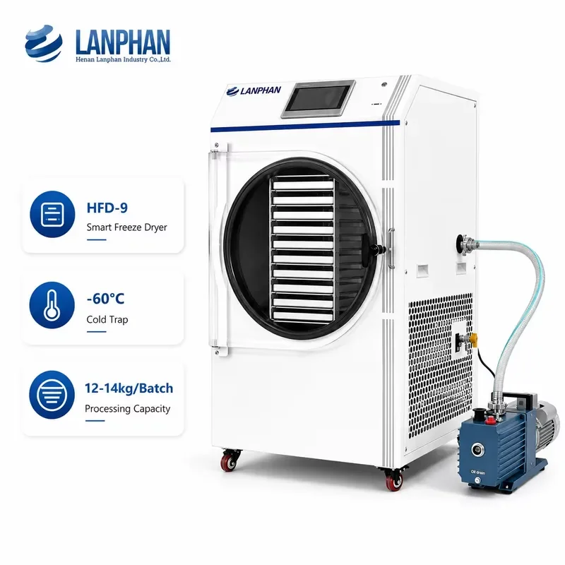 Household Freeze Dryer 10 Tray Vacuum Freeze Drying Machine 12-14kg Per Batch Small Business Food Fruit Lyophilizer