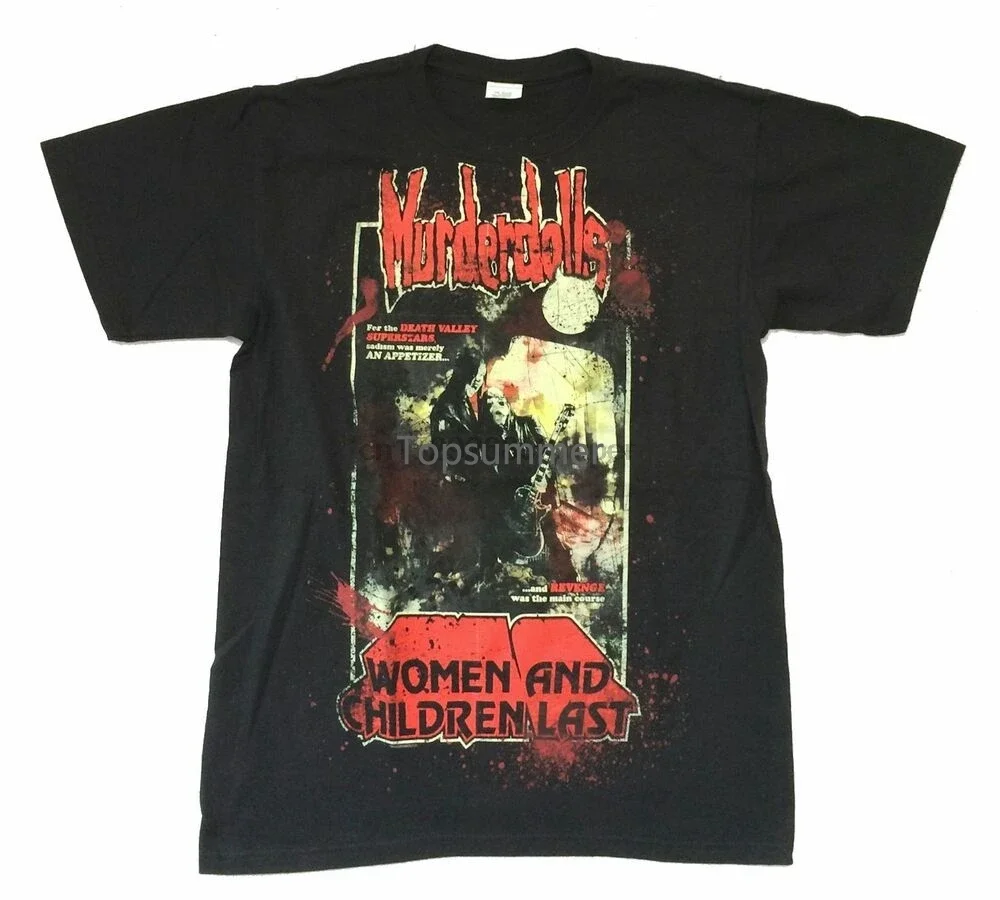Camiseta negra de Murderdolls para mujer y niño, camisa nueva Oficial