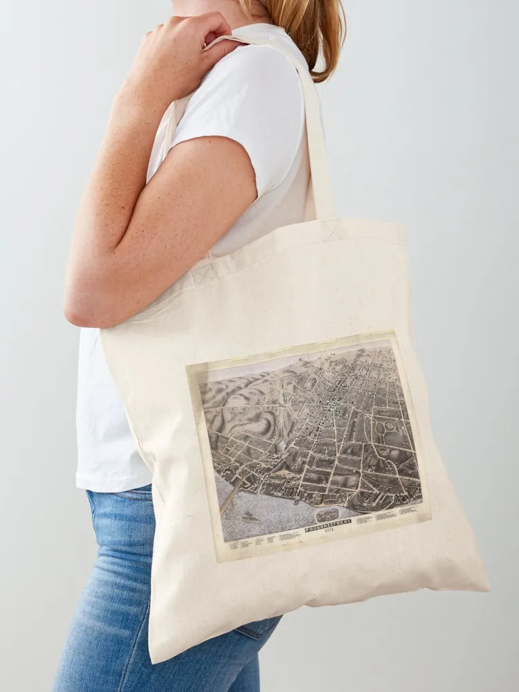 

Poughkeepsie, New York (1874) Tote Bag eco bag folding bags luxury women custom tote bag