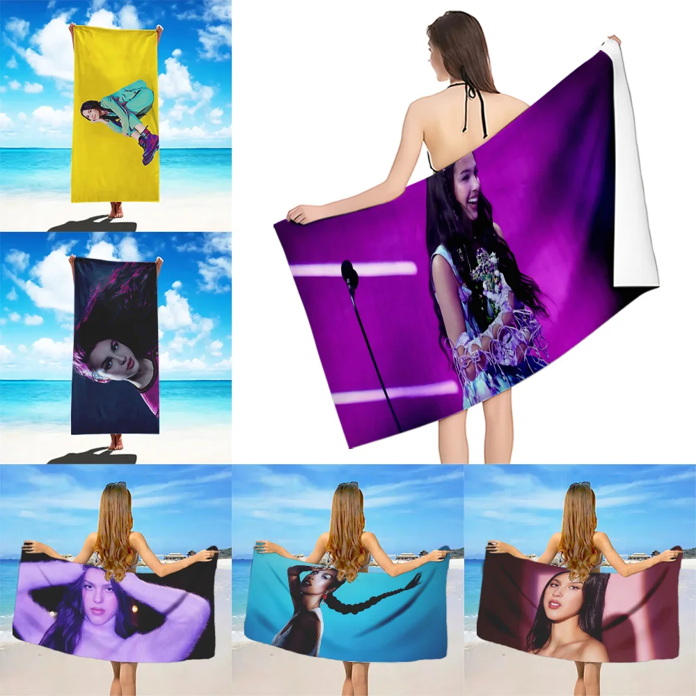 O-Olivia R-Rodrigo Beach Towel Microfiber Sand Free Quick Dry Soft Sandproof Pool Towel Gift for Women Travel Gym Shower Camping