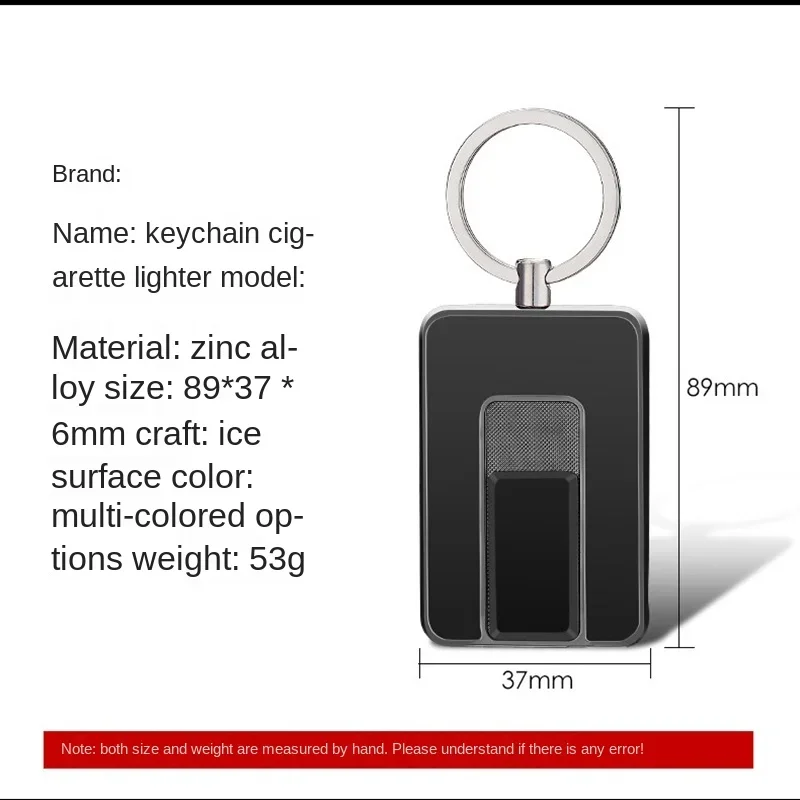 New Keychain Electric Lighter Windproof Flameless Portable Lighter Gift USB Rechargeable Lighter for Men Gadgets