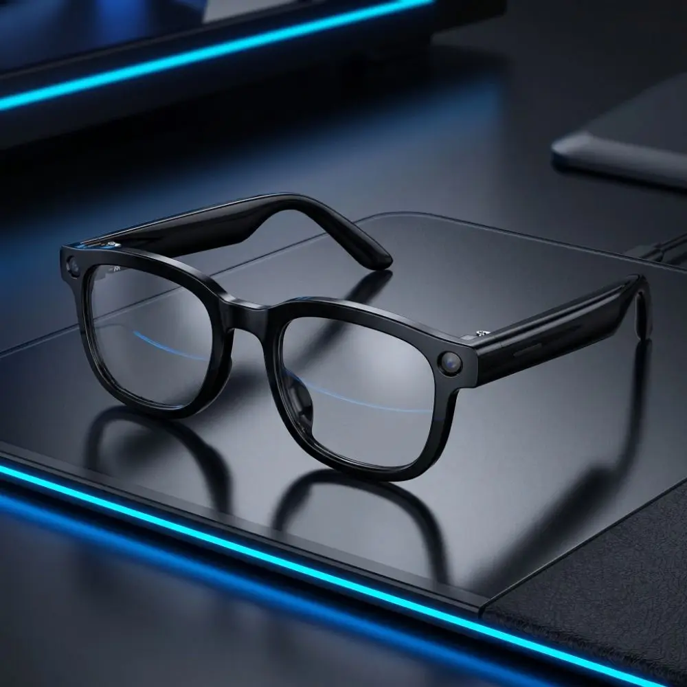 Real-time Translation AI Smart Glasses Anti-Blue Light Wearable Tech Smart AI Glasses Bluetooth Audio 1080P Video Recording