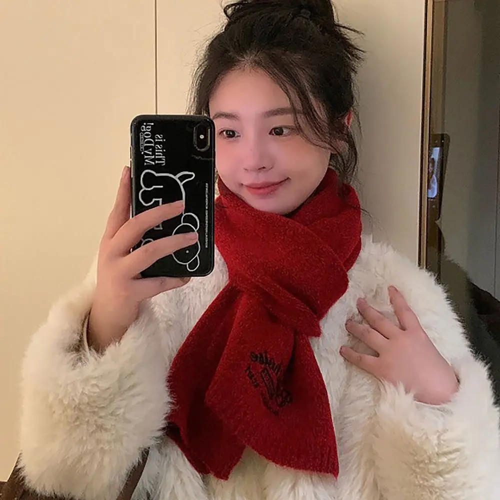 140x30 ซม.ถักผ้าพันคอขนสัตว์All-Matchหนาผ้าคลุมไหล่สีทึบฤดูหนาวWARMความร้อนคออุ่นสําหรับผู้หญิงหญิงMaiden