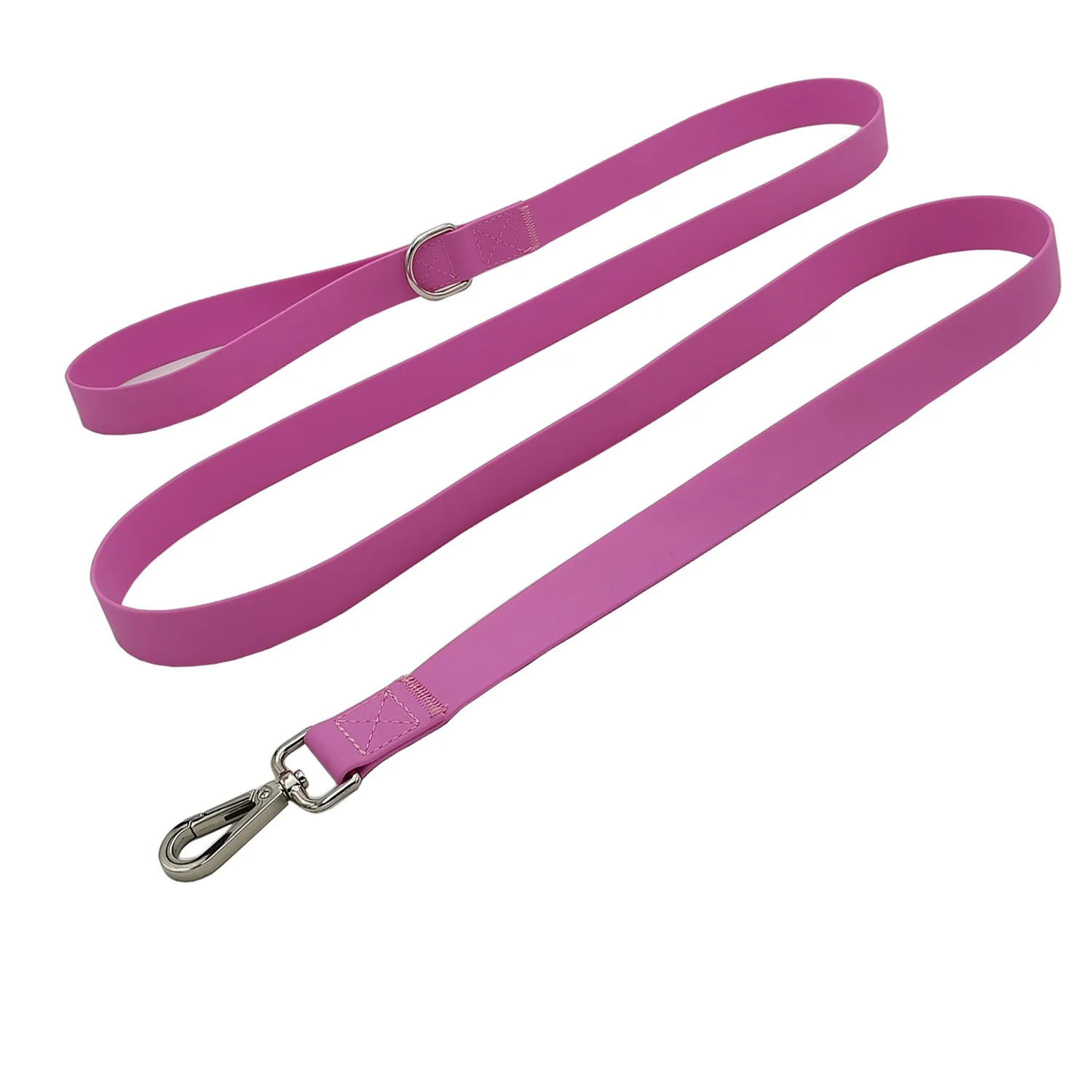 Pet Dog Leash Silicone PVC Towing Rope Collar Purple Wrapped Adhesive Ribbon Waterproof Easy To Clean Dog Towing Rope Supplies