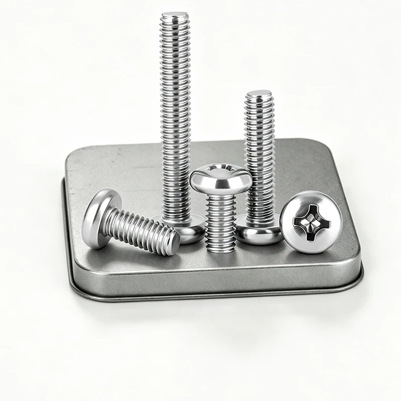 Phillips Cross Head Pan Head Machine Screws GB818 316 Stainless Steel Round Cross Recessed Bolts M2 M2.5 M3 M4 M5 M6 M8 M10