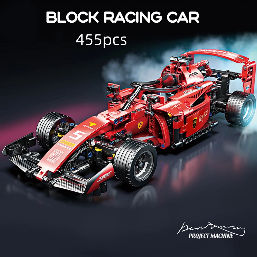 ชุดรถแข่งความเร็วสูง RC 455 ชิ้น ชุดตัวต่อ MOC ควบคุมด้วยรีโมท ของเล่นประกอบรถ DIY สำหรับเด็กผู้ชาย ของขวัญคริสต์มาส