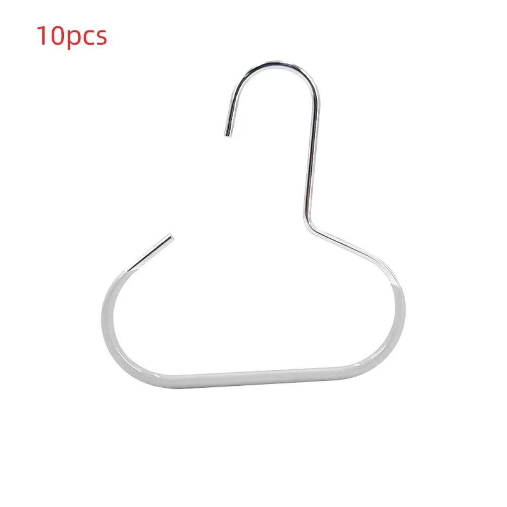 10pcs Fashionable Metal Hat Storage Hooks Multi-Functional Easy-to-Install Wall-Mounted Storage Rack Durable Plastic Frame