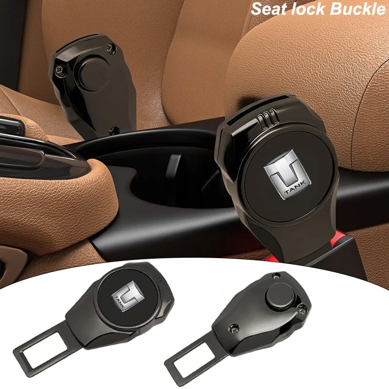 

Car Seat Belt Extender Seatbelt Lock Buckle Clip Plug Accessories For GWM Tank 300 500 400 700 800 Tank Phev 2024 Accessories