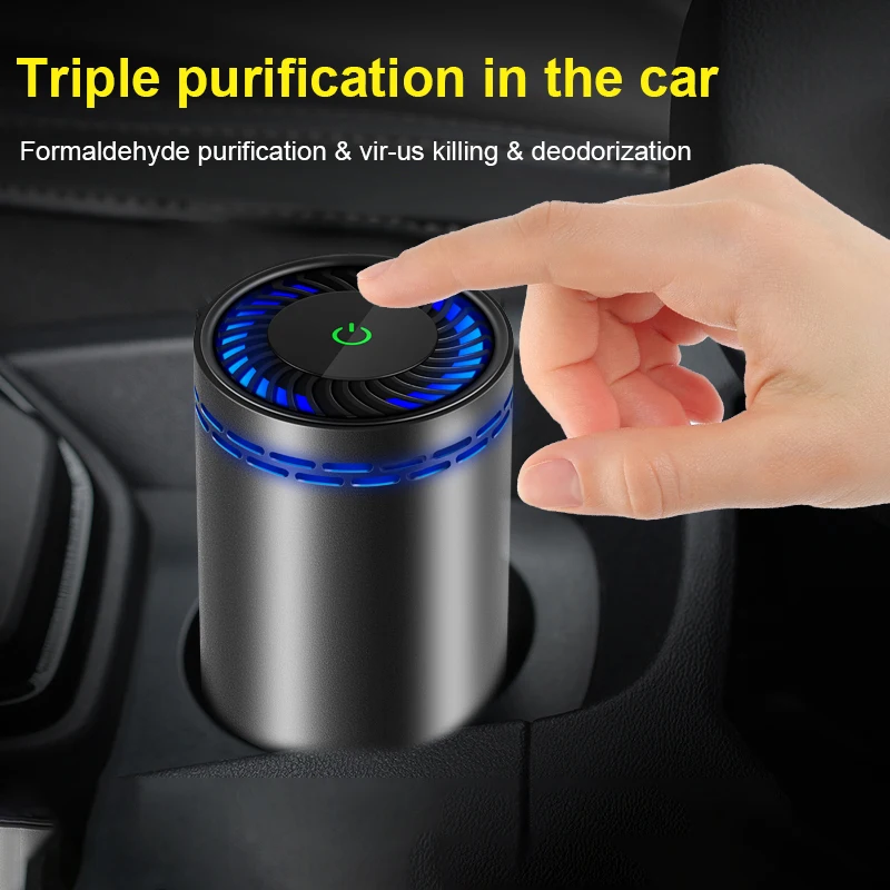 LONHOMON CP033 Car Air Purifier Ozone Generator Efficient Purifying Air Cleaner USB Charging  Protable Air Purifiers