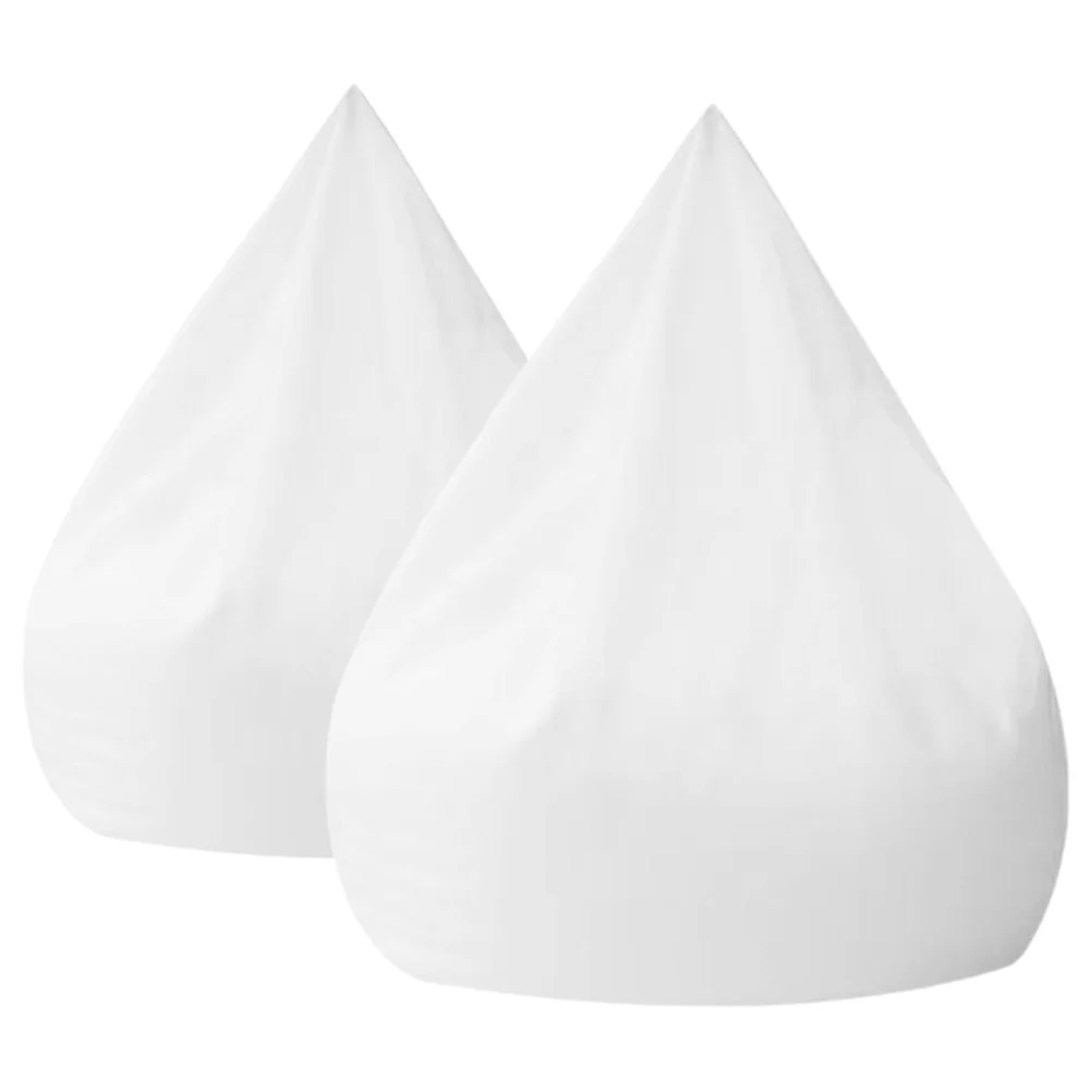 2 قطعة كيس فول أبيض الغطاء الداخلي لا ماكينة حشو قابل للغسل لينة أريكة استرخاء بطانة كم استبدال القماش أريكة استرخاء الغطاء الداخلي