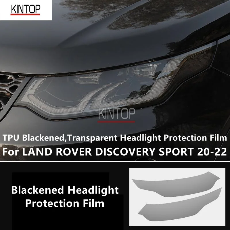 

For LAND ROVER DISCOVERY SPORT 20-22 TPU Blackened,Transparent Headlight Protective Film, Headlight Protection,Film Modification