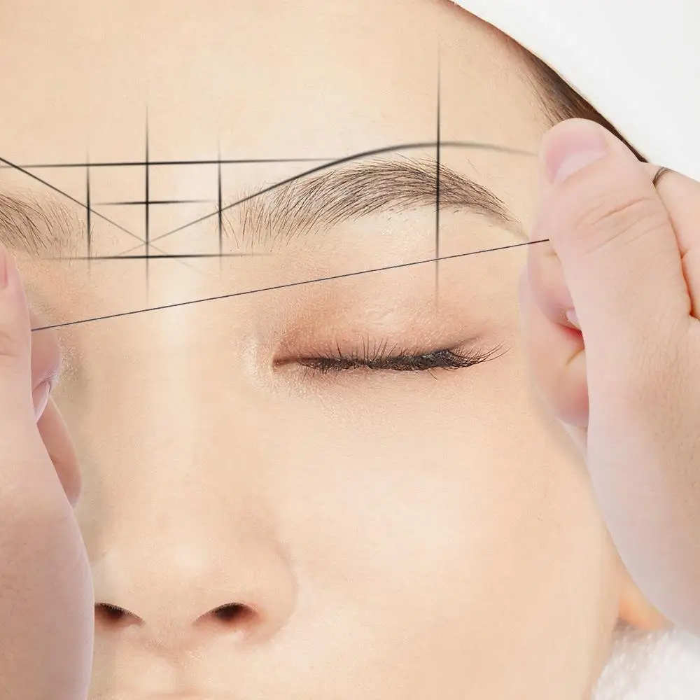 20m Microblading Mapping String Pre-Inked Eyebrow Marker thread Tattoo Brows Point Pre Inked tattoo PMU string for mapping