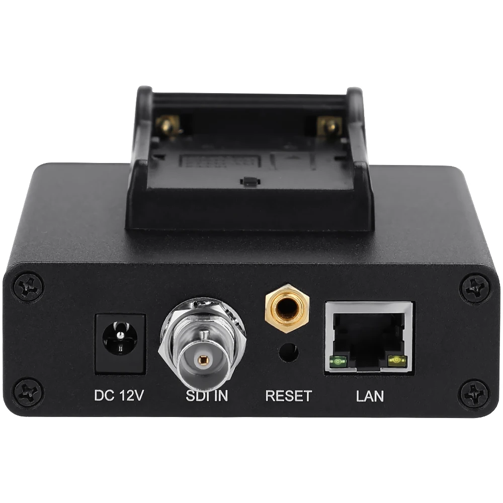 HEVC H.265 H.264 SDI To IP Srt Rtsp Rtmp Rtmps Ive Streaming Audio Video Encoder Support WiFi Battery