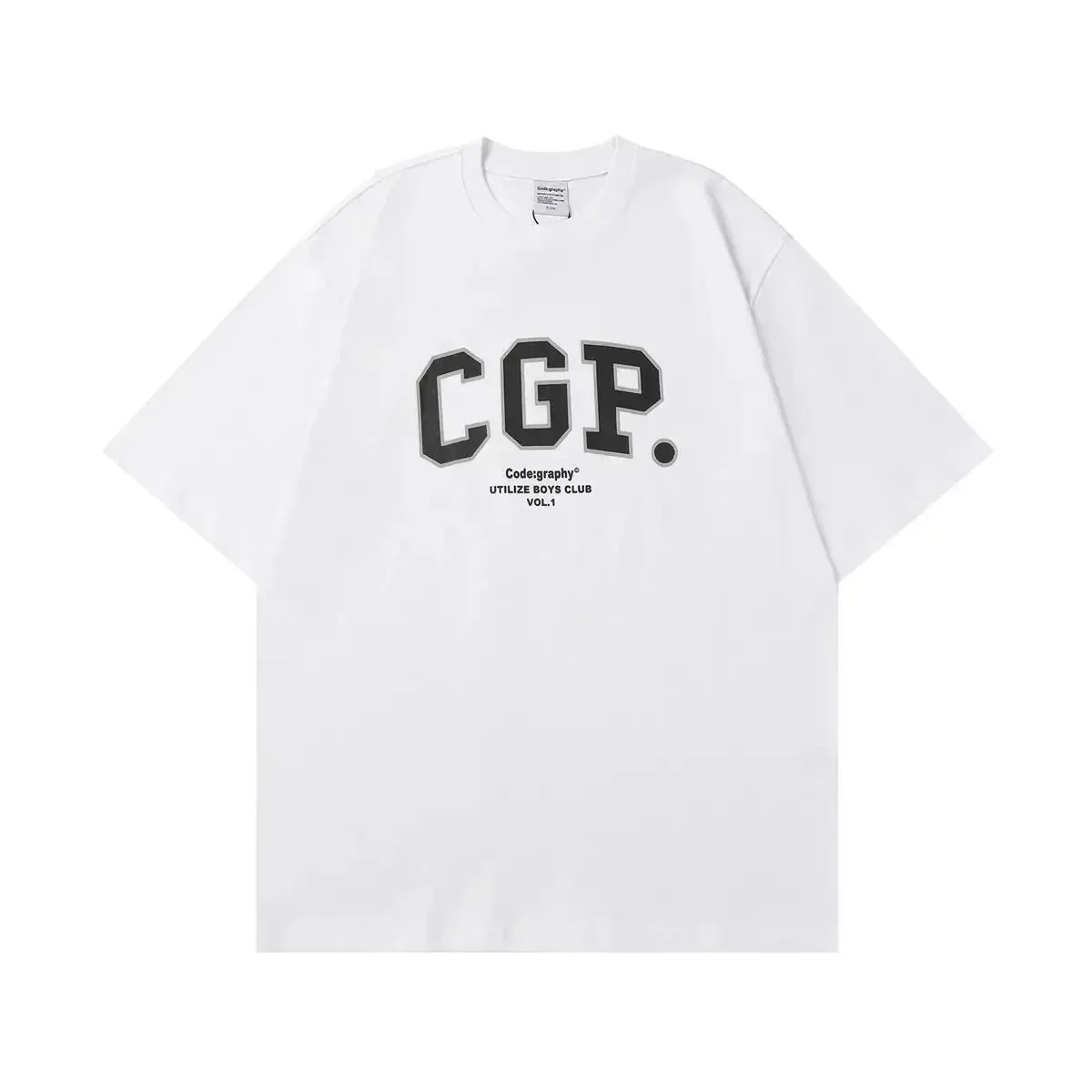 Koreańska niszowa modna marka Codegraph w tym samym stylu CGP z krótkim rękawem i męska damska codzienna luźny T-shirt letnia odzież męska