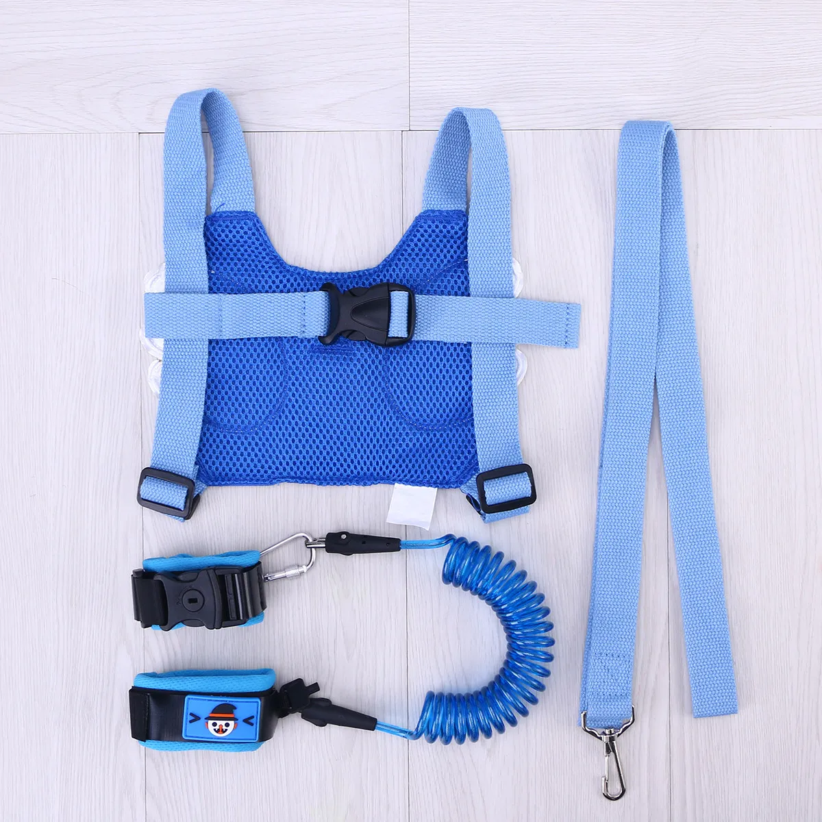 

Kids Safety Harness Wrist Strap with Long Elastic PU Cord Steel Wire Core for Toddlers Indoor Outdoor Use Anti-Lost Leash