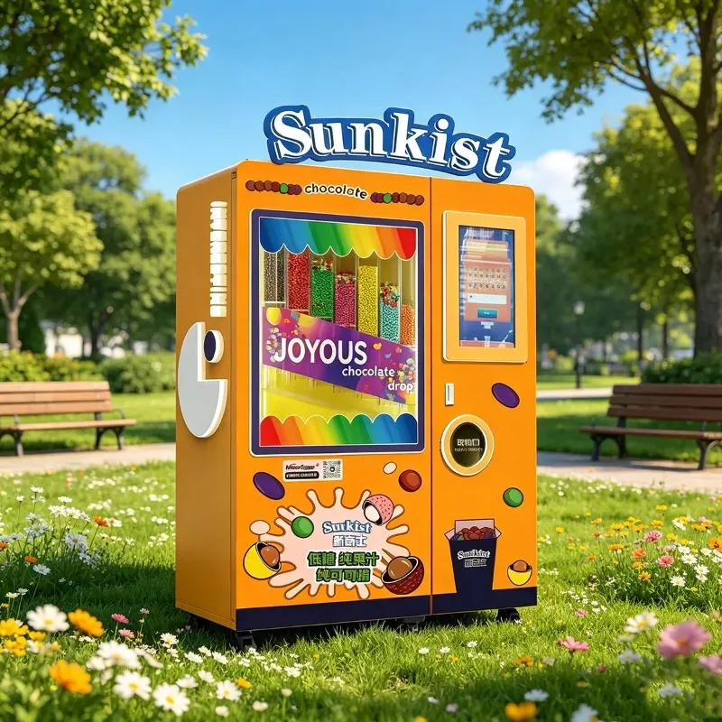 FL Customized Wholesale Compact Simple Chocolate Drops Vending Machine for Elderly Use Desk