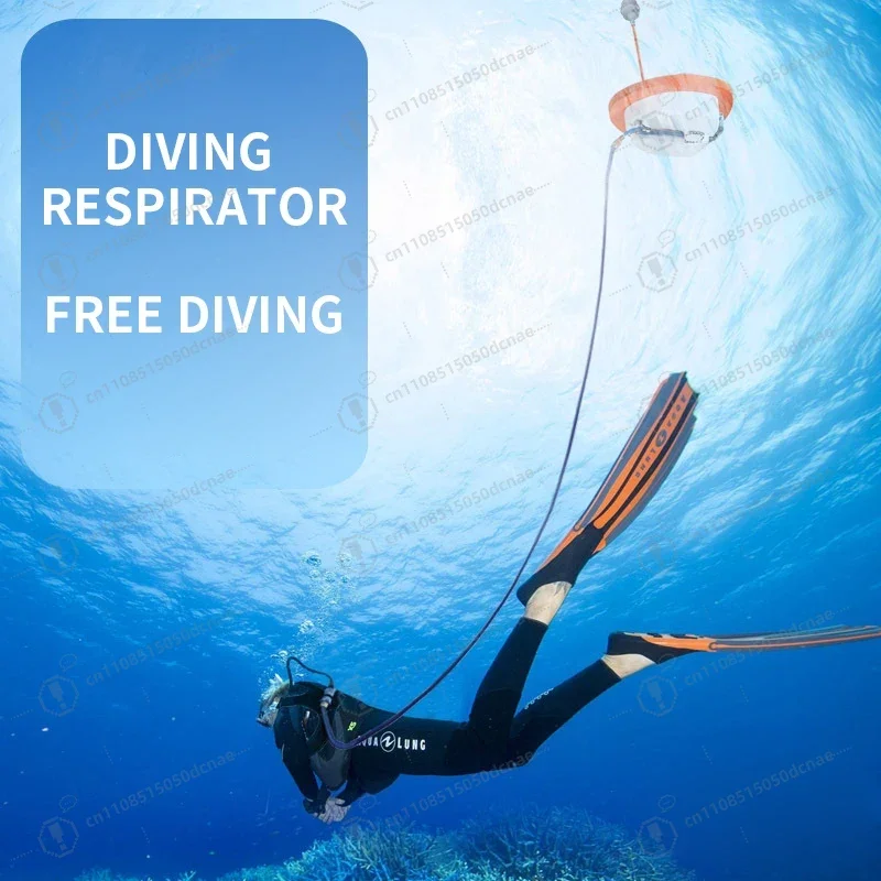 Full Face Snorkel Mask Underwater Breathing Device 10M Depth 2.7 5H for Ice Diving