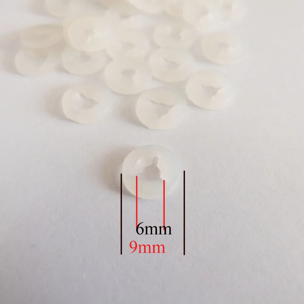 33mm breite Schalenförmige Trifurkations-Handwaschschalen für Spielzeugaugen, -nasen und -mäulchen – 100 Stück/Los – Detail 5
