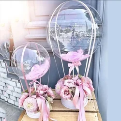 10pc Clear Plastic Balloon Stick Holder Column Stand Kid Toy Birthday Party Deco Decoration Wedding Arch Decor Hamper Gift Table