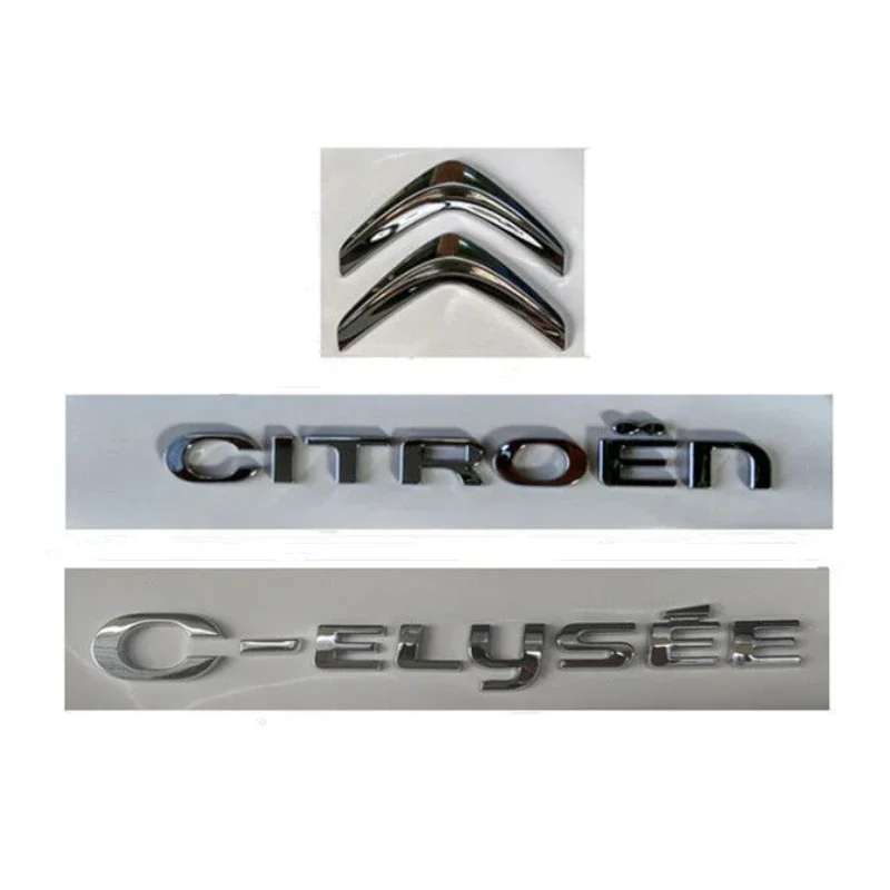 ABS Car Trunk Emblem Rear Badge Decal for Citroen Logo C-ELYSEE 2014 2015 2016 2017 2018 Sticker Auto Modification Accessories