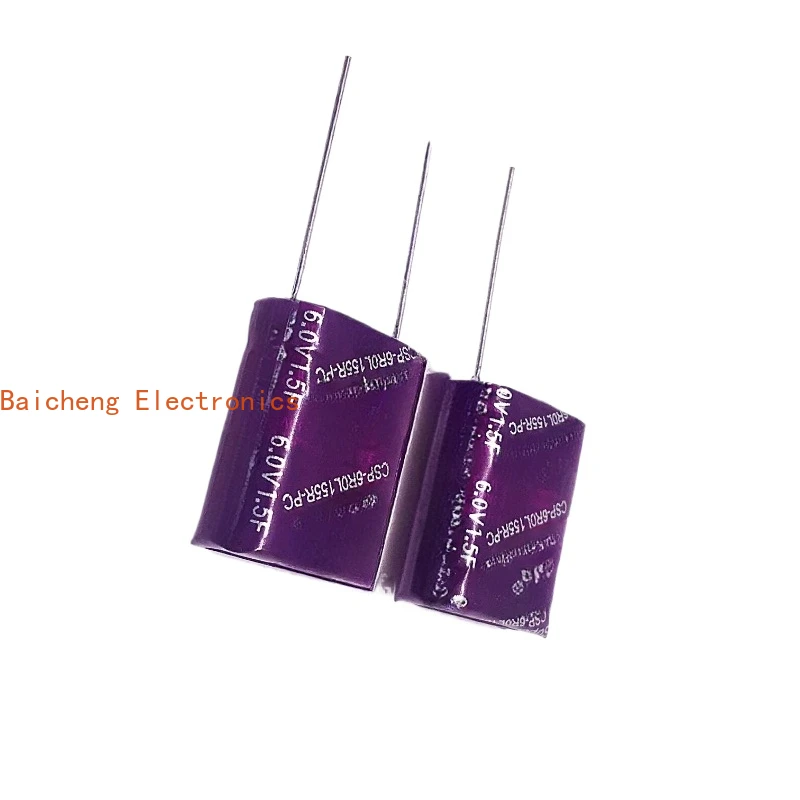 10PCS 6V1.5F CSP-6R0L255R-PC Super Farad Capacitor 5.5V1.5F 2.5F 3.5F