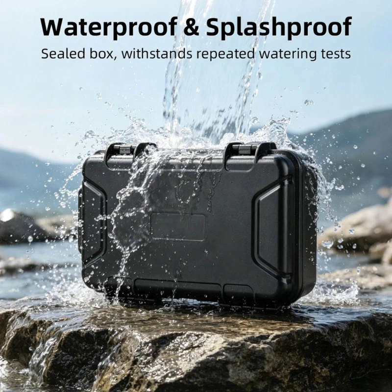 T8WC Small Travel Case for POCKET 4P Camera Accessories with Rigid Shell Body, Wrist Cord and Carabiner Clean Daily Storage and