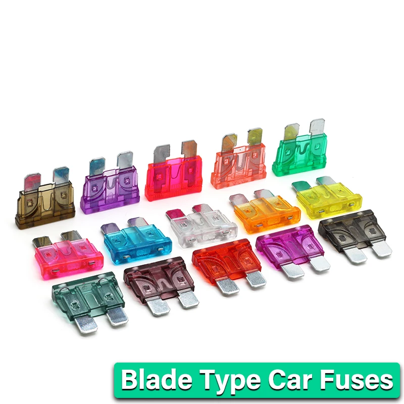 10~100pcs Blade Car Fuses Automotive Mini Small Medium 1~50A 12v DC Automatic Truck Blade Fuse Insurance Insert Auto Accessories