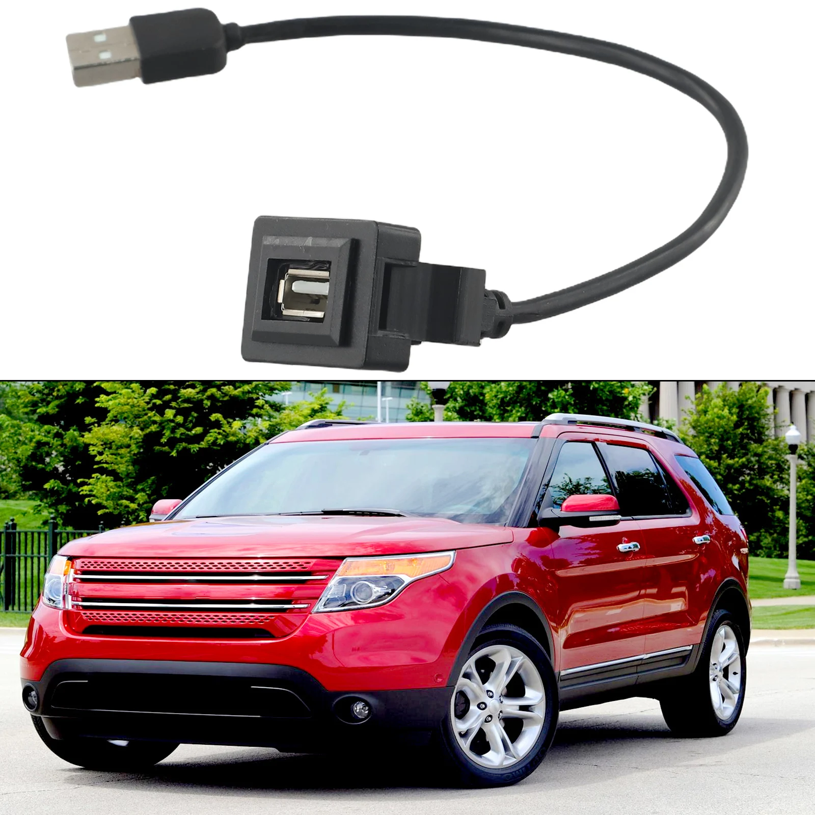 For Toyota Dash Compatible USB Male to Female Connector Ideal Solution for Enhanced In Car Device Connectivity