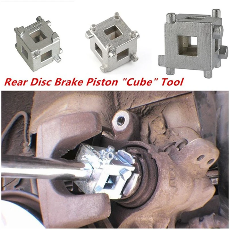 Rear Disc Brake Caliper Piston Rewind/Wind Back Cube Tool 3/8\