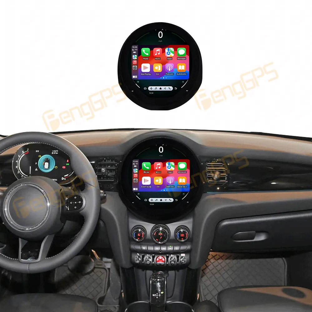 

11,7-дюймовый Android 14 GPS-навигатор для Mini F54 F55 F56 F57 F60 2020-2023 Мультимедийный плеер Автомобильный радиоприемник DSP Стерео Carplay Экран