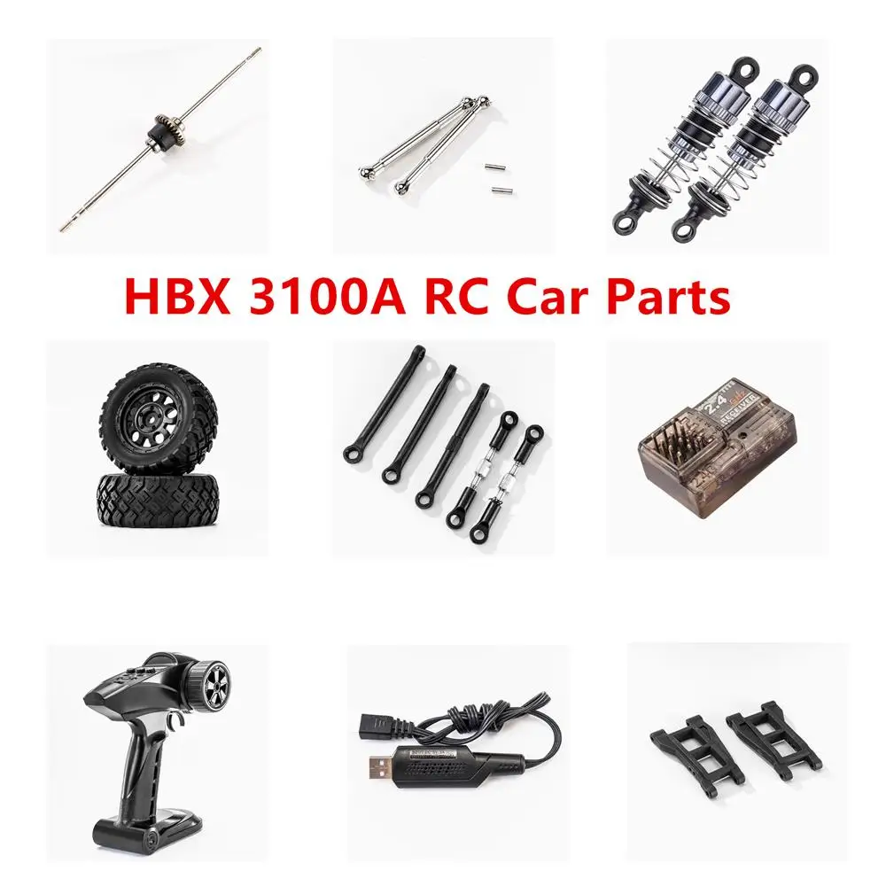 

HBX 3100A 1/16 Запчасти для радиоуправляемого автомобиля Дифференциальный приводной вал Чашка переднего колеса Мотор ESC Пульт дистанционного управления Приемник сервозарядное устройство