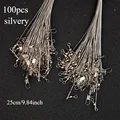Silvery-100pcs-25cm