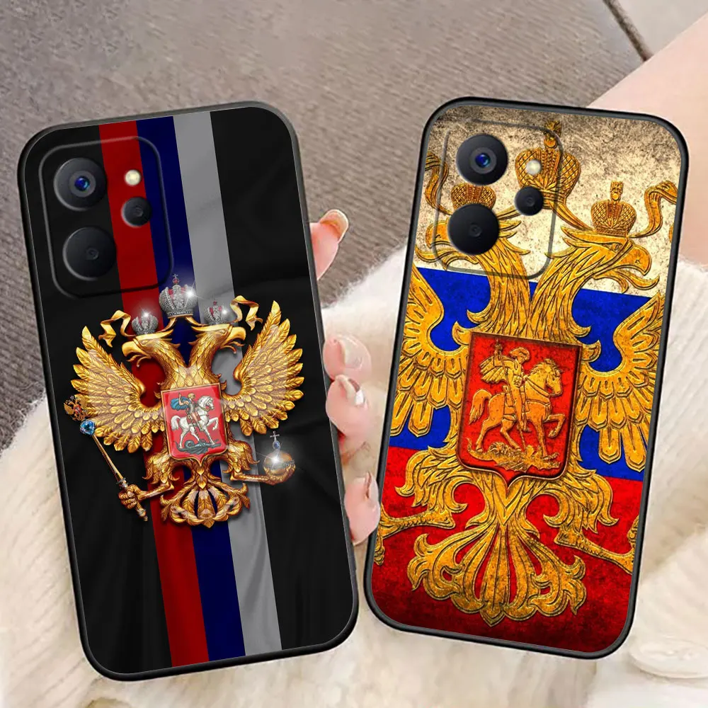 Russland Flaggen Emblem Benutzerdefinierte Foto Telefon Fall Für OPPO Realme 14 13 12 11 10 9I 8 8I 7 7I 6 5I 5S Pro Plus Silikon Fall Funda