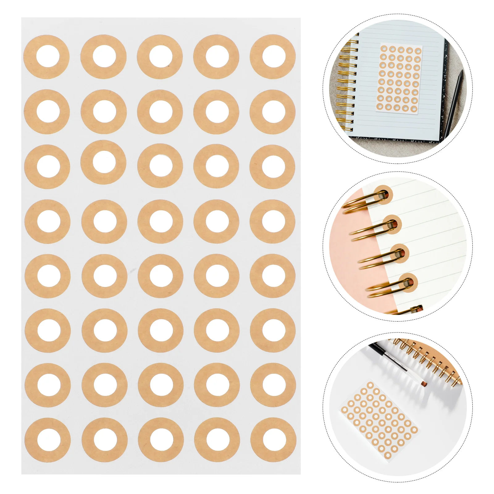 

Hole Reinforcement Stickers Round Self-Adhesive Paper Repair Labels For Binders Notebooks Loose Leaf School Office Home