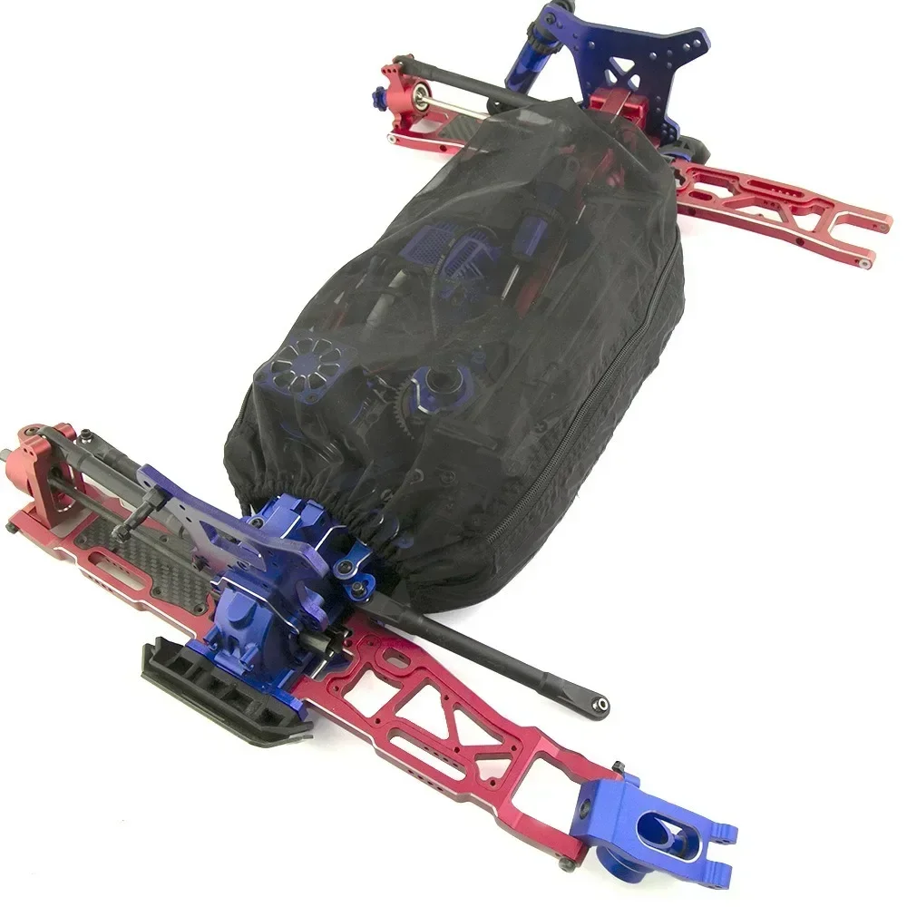 Chassis Dust Water Proof Net Cover Zipper-Type Nylon Mesh Cover Protection For Trxs 1/8 4WD SLEDGE RC Car Upgrades Parts