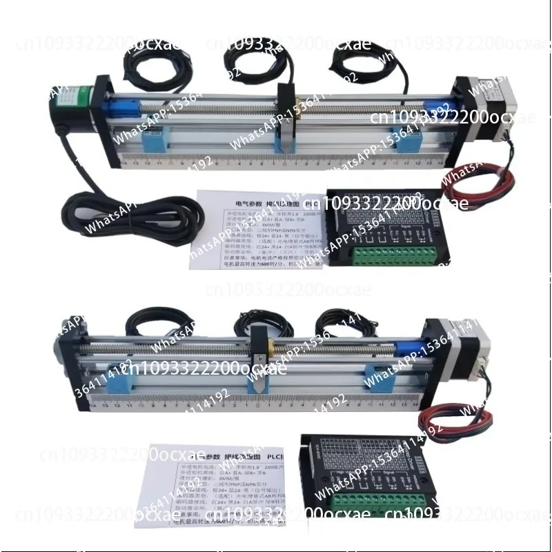 Stepper Motor Set Learning PLC Motion Control Positioning Control Slide Table Module Stepper Screw Slide Table