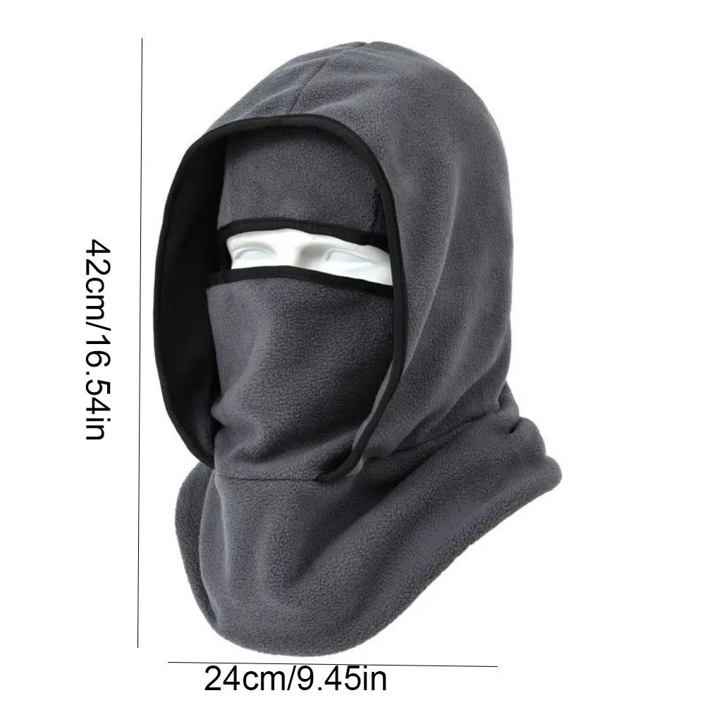 Doppellagige Balaclava-Fahrradkappe, Nackenschutz, Gesichtsmaske, warme Mütze, winddicht, kältebeständig, Ohrenschutzmütze – Detail 1