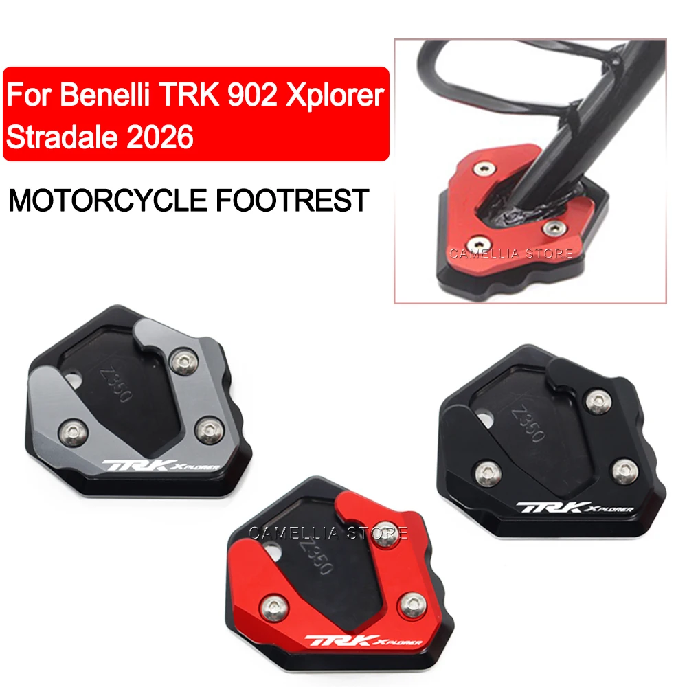 Motorcycle Accessories Anticorrosive Anti Slip Texture Motorcycle Footrest for Benelli TRK 902 Xplorer Stradale 2026 2027 2028
