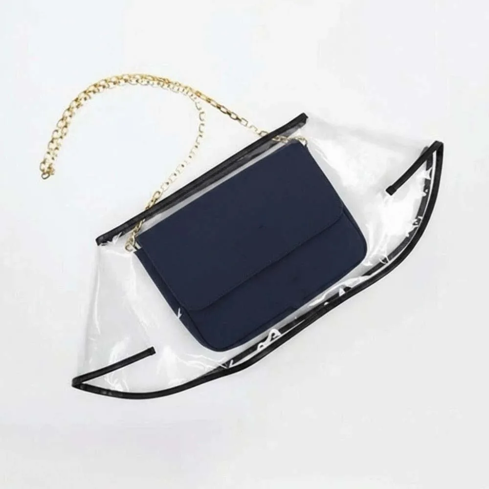 Universal Fit Bag Raincoat Frosted Matte Transparent Purse Rainproof Foldable Thickened Handbag Cover Rainy Commute
