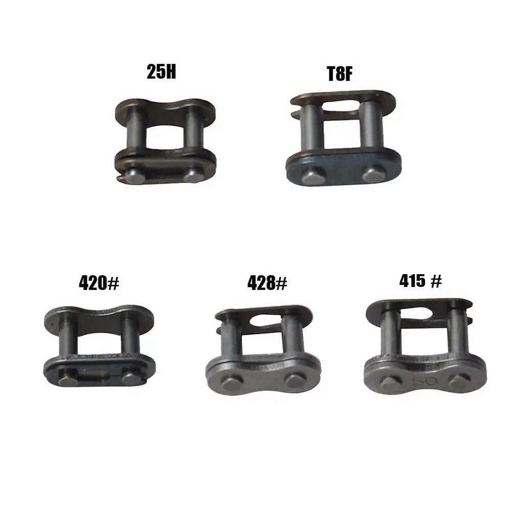 Motorcycle Chain Buckle Iron 428/420/25h T8f/415h Chain Lock Buckle Chain Connector Parts