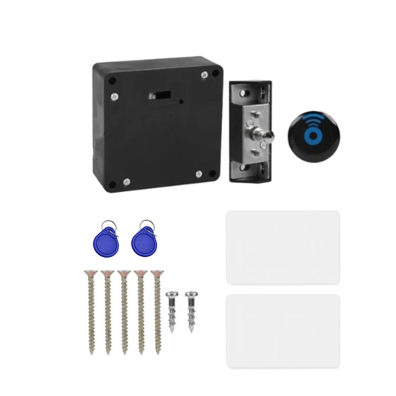 

Smart Drawer Electronic RFID Door Lock Hidden DIY Wooden Cabinet Door Locks 13.56MHz RFID Tag IC Card New Easy To Install