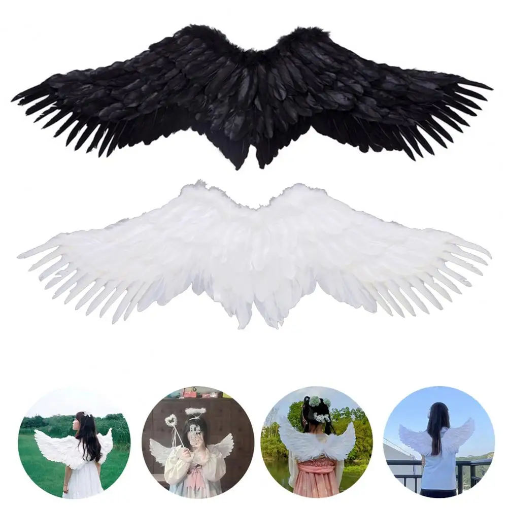 

Fantasy Wing Props Angel Wing Costume Accessory Handmade Feather Wings for Men Women Festive Party Angel Wing for Halloween