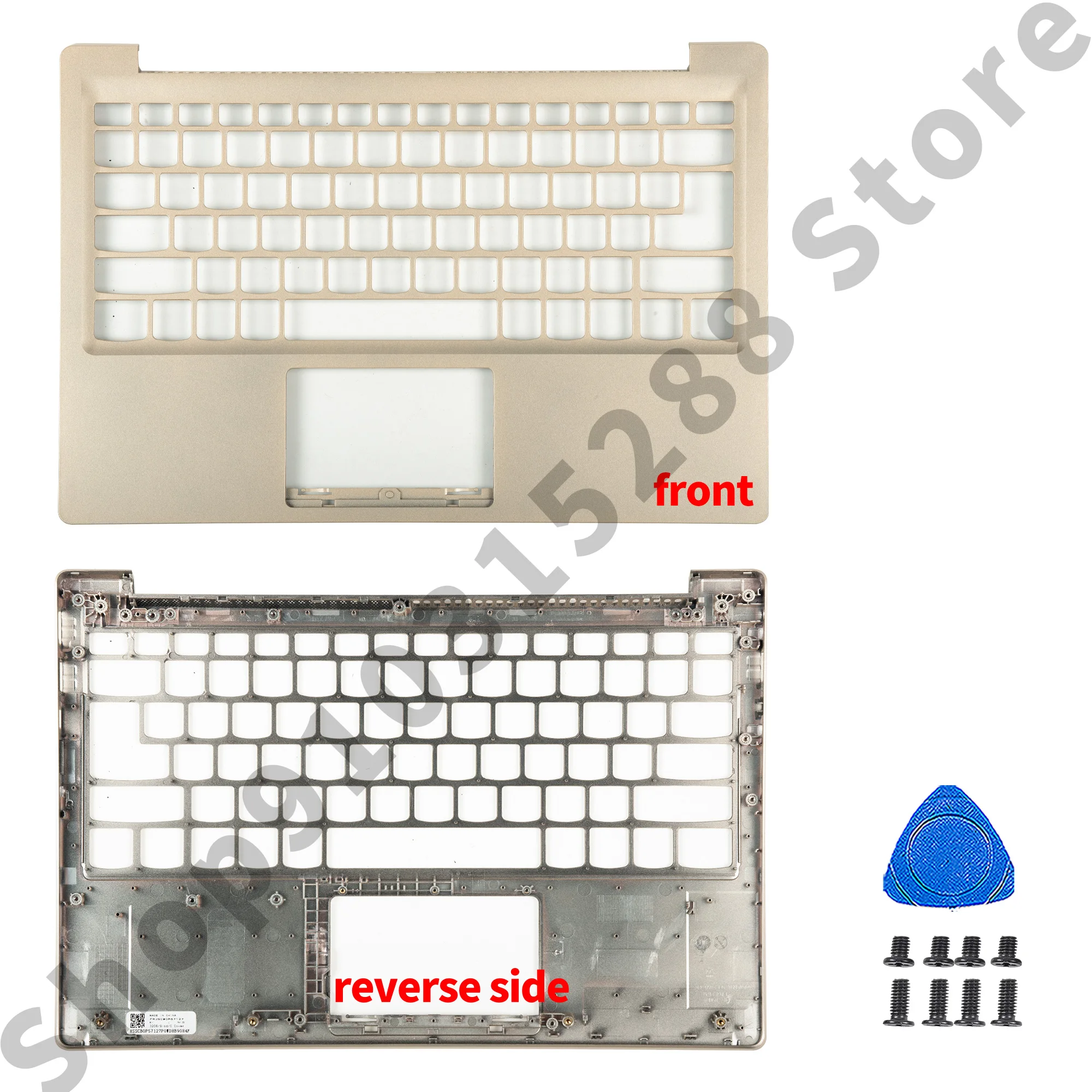 Cubierta trasera LCD para Ideapad 320S-13, 7000-13, 320S-13ISK, 320S-13IKB, bisagras de bisel frontal, fundas para portátiles, reemplaza oro, nuevo