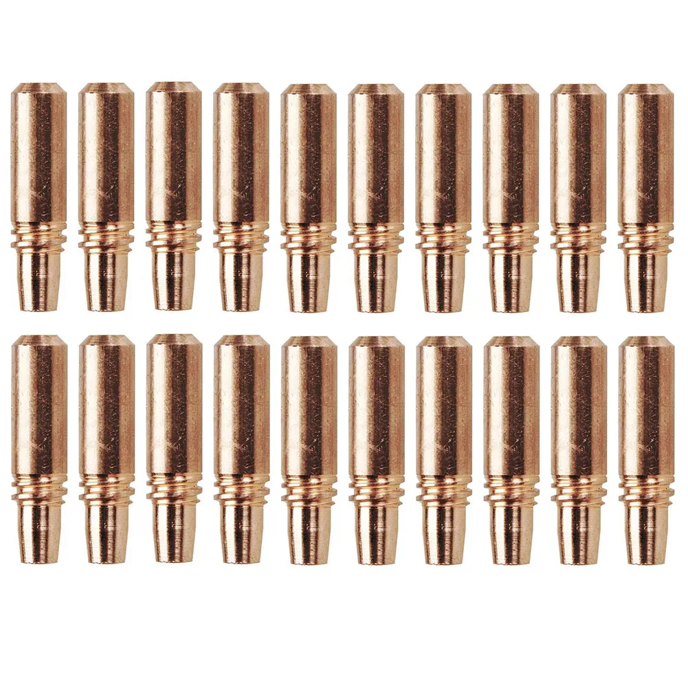 20PCS for contact Tips 206186 035 030AL for Miller Welding for torch Consumables Threaded Tips Compatible with for spoolmatic