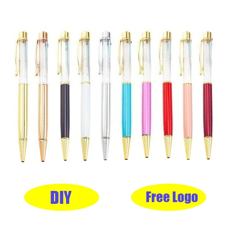 

10 шт. пустых тюбиков для шариковых ручек DIY, аксессуары для масляных ручек, офисные ручки, возможность нанесения логотипа, рекламные подарочные шариковые ручки.