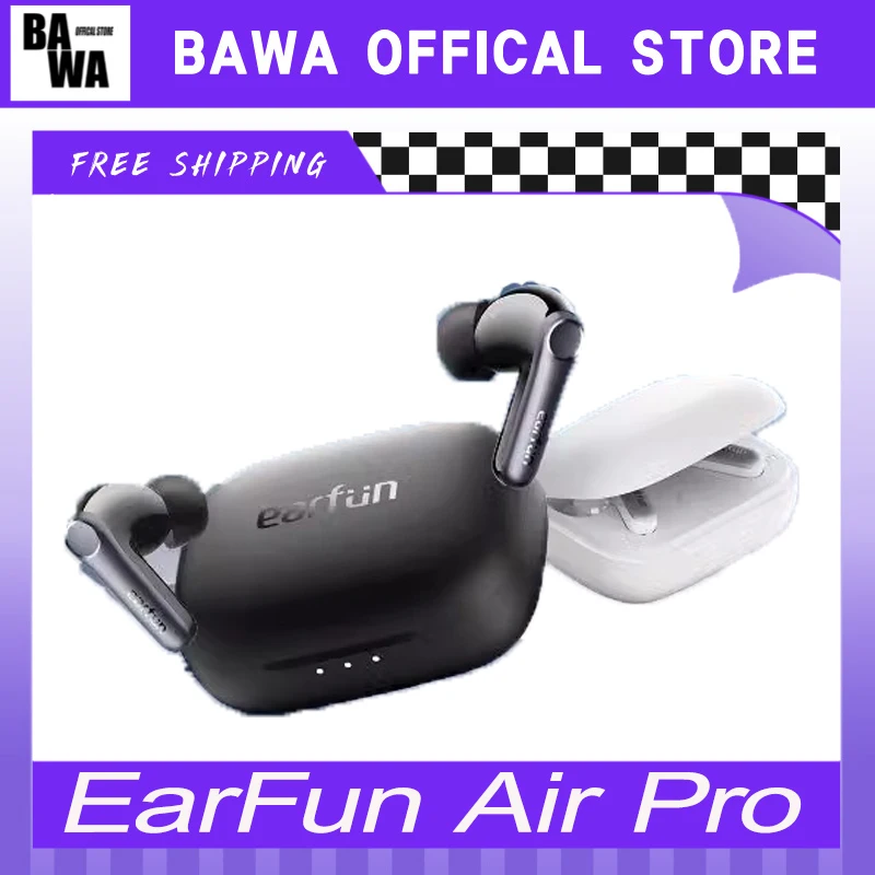 

EarFun Air Pro 4 Wireless Earphone Active Noise Reduction HI-FI Bluetooth 5.4 Earphone E-sports IPX5 Earbud Custom Gamer Gift