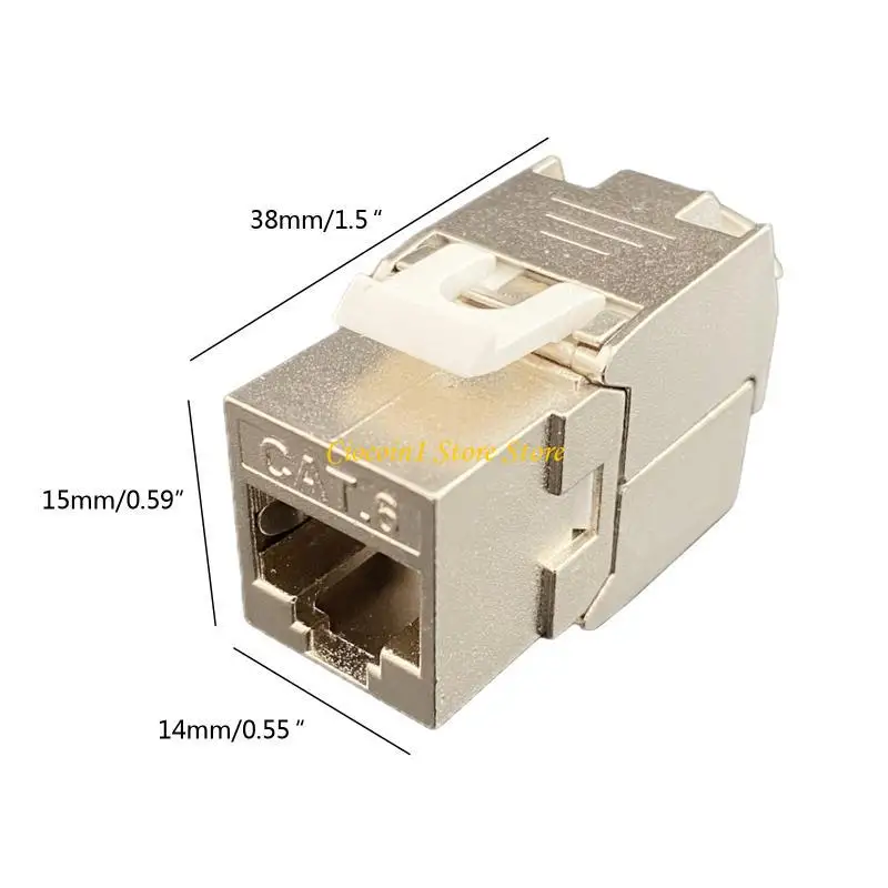 A3PC RJ45 CAT6 เครื่องมือน้อยกว่า STP Shielded แจ็คสโตนโมดูล self-Locking Cat7 CAT6A CAT6 สังกะสีโลหะผสมเครือข่าย Coupler