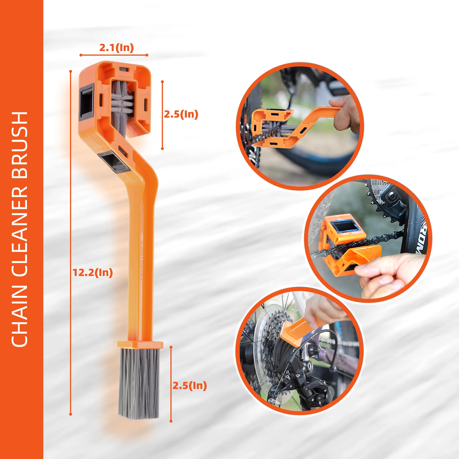 دراجة نارية لوبان فرشاة متعددة الوظائف سلسلة غسل فرشاة سلسلة فرشاة تنظيف أداة سلسلة دراجات غسالة دولاب الموازنة فرشاة #2